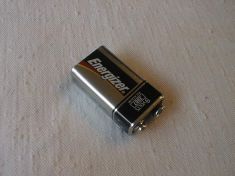 Receiver Batteries, 9 volt alkaline battery