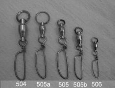 All Sampo Coastlock Swivels, five sizes