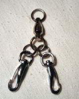 Large Sampo swivel setup, comes with split rings & spring snaps