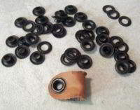 Grommets. size 4, 1/2 inch, pack of 25 sets - Mike's Falconry Supplies