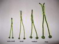 A FOUR STRAND ROUND BRAIDED DACRON JESSES, FIVE SIZES TO CHOOSE FROM