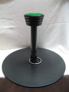 A Portable Falcon Block Perch with 4" diameter top.  Perch must ship by itself.