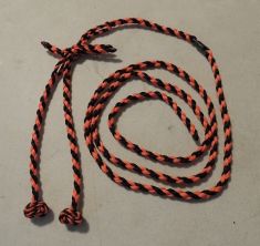 A Braided dacron, leash jess & barrel swivel setup