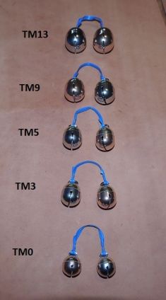 DAVE NOBLE BRASS/BRONZE / BRASS/NICKEL SILVER BELLS NOW AT MIKE'S