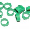 PLASTIC SPIRAL LOCKING LEG BANDS FOR PIGEONS AND OTHER BIRDS