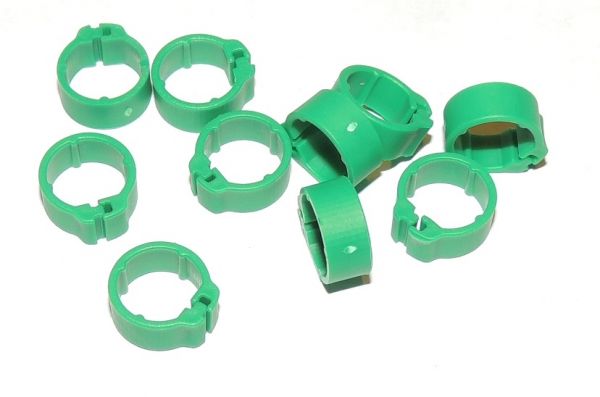 PLASTIC SPIRAL LOCKING LEG BANDS FOR PIGEONS AND OTHER BIRDS