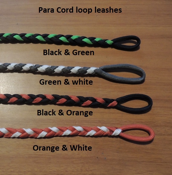 A  New Buttonless Braided Para-cord Leash 4.5 ft long