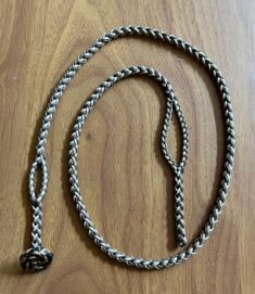 Braided Dacron Fox loop leash 28 inch long