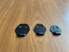 Tail mounting plate comes in three sizes for Tail bell and Transmitter use
