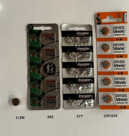 BATTERIES ALL SIZES FOR MERLIN SYSTEMS TRANSMITTERS