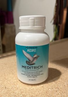 MEDITRICH / USED TO TREAT CANKER OR CROP CANCER in birds