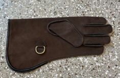 Cowhide Short cuff single thick glove, left hand