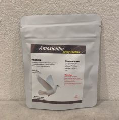 AMOXICILLIN 10mg tablets Use as an aid in the treatment and prevention of Paratyphoid, E-Coli and Respiratory infections.