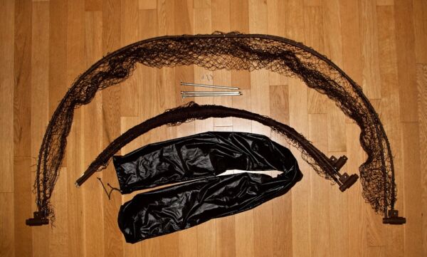 Bownet custom 5 foot Diameter manual or remote fast and easy to use. Catches even the smaller birds with 1 inch  brown color mesh netting - Image 3