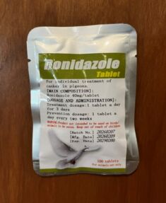 Ronidazole tablets for treating Canker or Frounce in pigeons, raptors and other small birds