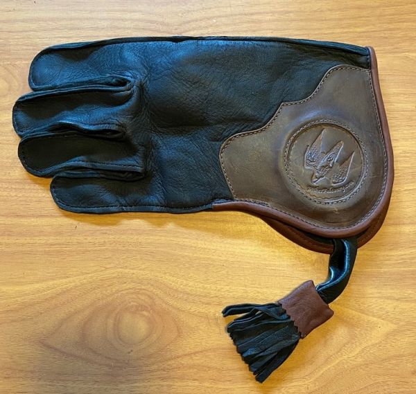 GAME HAWKER SHORT CUFF DOUBLE THICK HAWKING GLOVE 11 INCH LONG BLACK ELK. Excellent glove for smaller falcons up to Male Harris hawk size birds - Image 2
