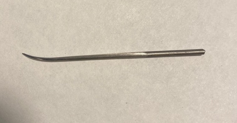 Replacement Curved round point sewing awl needle for us with the Ron  Rollins Hood makers awl