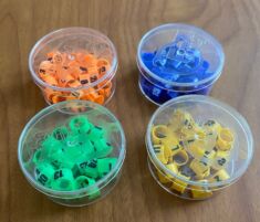 E-Z CLIP RINGS NUMBERED