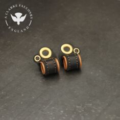 A Clarke Lined removable anklets with an additional eyelet for attaching bells or telemetry to.