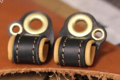 Lined removable anklets with an additional eyelet for attaching bells or telemetry to.