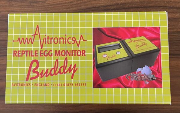 The Reptile Buddy egg monitor detects heart rates down to 2 beats per minute