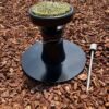 Two & one Portable Falcon perch with 8 inch top. Comes with adapter spike